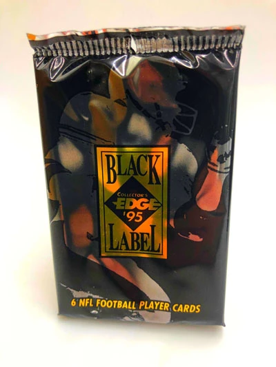 1995 Collector’s Edge Black Label NFL Trading Cards, Wax Pack – Bild 3