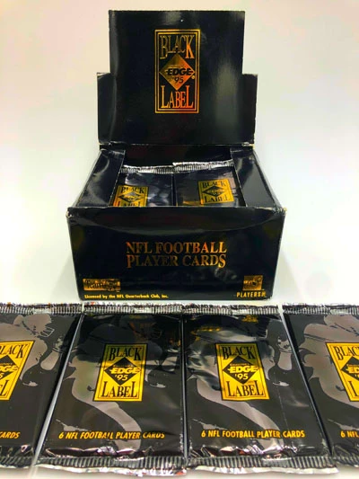 1995 Collector’s Edge Black Label NFL Trading Cards, Wax Pack – Bild 4