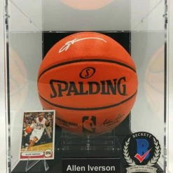 ALLEN IVERSON Basketball Showcase (Philadelphia 76ers) Signierter Basketball, Game Ball Series