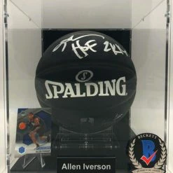 ALLEN IVERSON Basketball Showcase (Philadelphia 76ers) Signierter Basketball, Spalding Arena Series