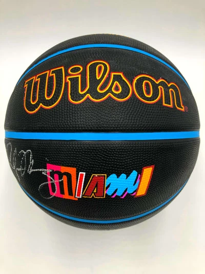 ALONZO MOURNING Basketball Showcase (Miami Heat) Signierter Basketball, City Edition Miami Heat – Bild 7