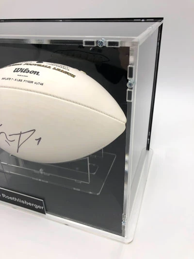 BEN ROETHLISBERGER Football Showcase (Pittsburgh Steelers) Signierter Football, The Duke Football – Bild 5