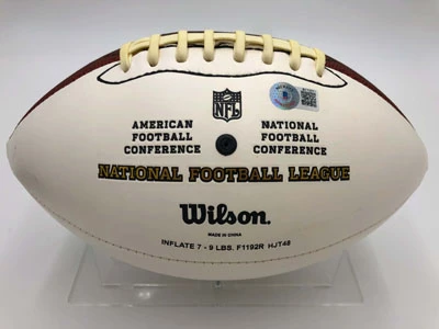 BEN ROETHLISBERGER Football Showcase (Pittsburgh Steelers) Signierter Football, The Duke Football – Bild 8