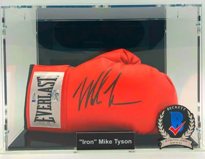 MIKE TYSON Boxing Showcase, Boxhandschuh (Everlast) Rot