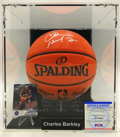 CHARLES BARKLEY Basketball Showcase (Phoenix Suns) Signierter Basketball, Game Ball Series