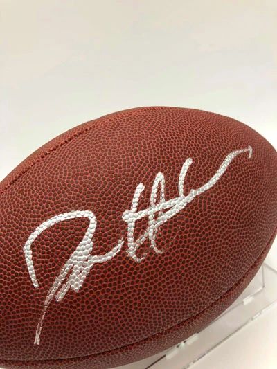 DEION SANDERS Football Showcase (Dallas Cowboys) Signierter Football, The Duke Football – Bild 2