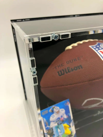 DEION SANDERS Football Showcase (Dallas Cowboys) Signierter Football, The Duke Football – Bild 4