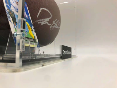 DEION SANDERS Football Showcase (Dallas Cowboys) Signierter Football, The Duke Football – Bild 8