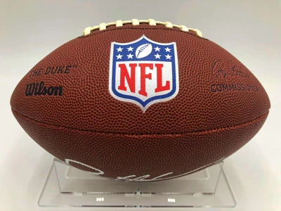 DEION SANDERS Football Showcase (Dallas Cowboys) Signierter Football, The Duke Football – Bild 10