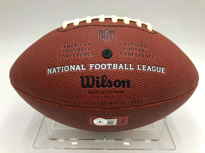 DEION SANDERS Football Showcase (Dallas Cowboys) Signierter Football, The Duke Football – Bild 13