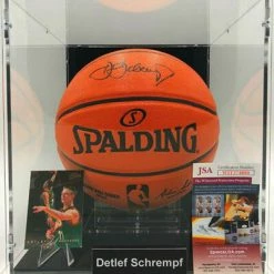 DETLEF SCHREMPF Basketball Showcase (Seattle SuperSonics),signierter Basketball Game Ball Series