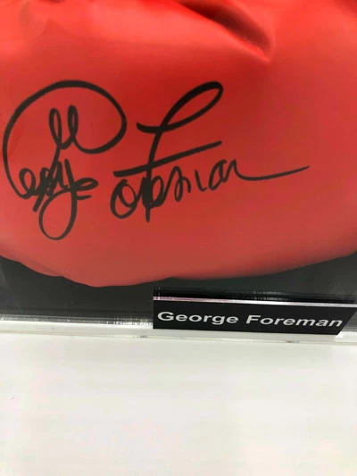 GEORGE FOREMAN Boxing Showcase, Boxhandschuh (Everlast) Rot – Bild 5