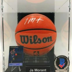 JA MORANT Basketball Showcase (Memphis Grizzlies) Signierter Basketball, Wilson Authentic