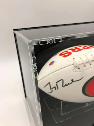 JERRY RICE Football Showcase (San Francisco 49ers) Signierter Football, 49ers White Panel Football – Bild 4