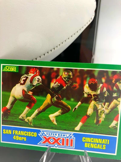 JERRY RICE Football Showcase (San Francisco 49ers) Signierter Football, 49ers White Panel Football – Bild 5