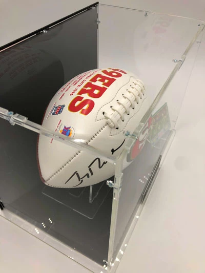 JERRY RICE Football Showcase (San Francisco 49ers) Signierter Football, 49ers White Panel Football – Bild 6