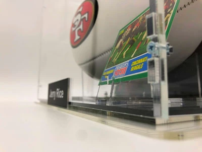 JERRY RICE Football Showcase (San Francisco 49ers) Signierter Football, 49ers White Panel Football – Bild 8