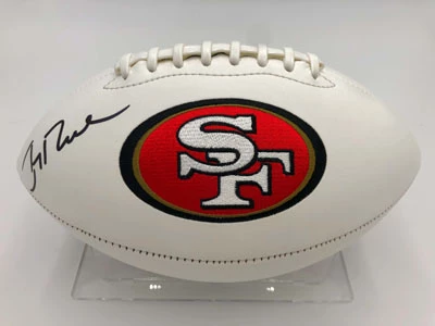 JERRY RICE Football Showcase (San Francisco 49ers) Signierter Football, 49ers White Panel Football – Bild 9