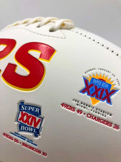 JOE MONTANA Football Showcase (San Francisco 49ers) Signierter Football, 49ers White Panel Football – Bild 11