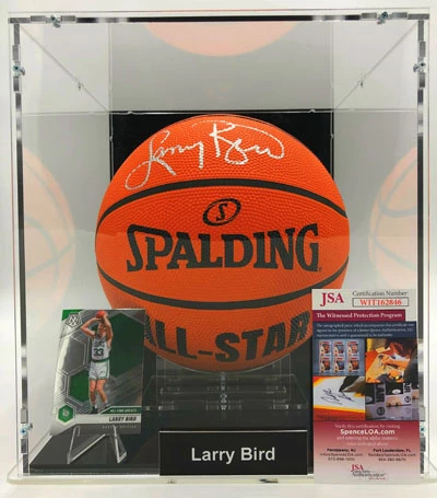 LARRY BIRD Basketball Showcase (Boston Celtics) Signierter Basketball, All-Star