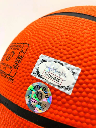 LARRY BIRD Basketball Showcase (Boston Celtics) Signierter Basketball, All-Star – Bild 3