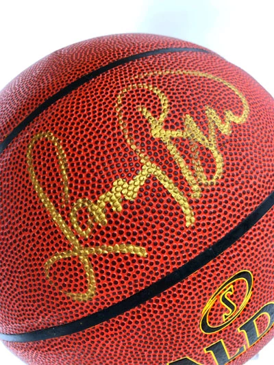 LARRY BIRD Basketball Showcase (Boston Celtics) Signierter Basketball, ZI/O Excel Gold Sig – Bild 2