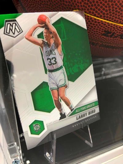 LARRY BIRD Basketball Showcase (Boston Celtics) Signierter Basketball, ZI/O Excel Gold Sig – Bild 5
