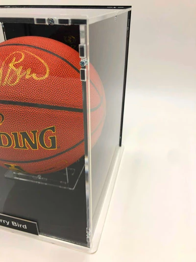 LARRY BIRD Basketball Showcase (Boston Celtics) Signierter Basketball, ZI/O Excel Gold Sig – Bild 6