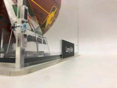 LARRY BIRD Basketball Showcase (Boston Celtics) Signierter Basketball, ZI/O Excel Gold Sig – Bild 7