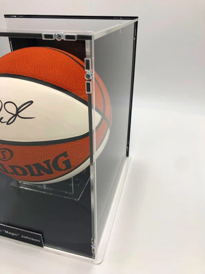 MAGIC JOHNSON Basketball Showcase (Los Angeles Lakers) Signierter Basketball, White Panel – Bild 6