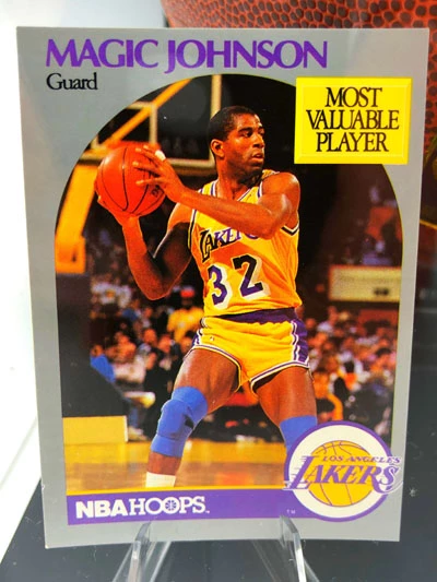 MAGIC JOHNSON Basketball Showcase (Los Angeles Lakers) Signierter Basketball, Tack Soft – Bild 5