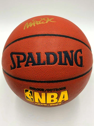 MAGIC JOHNSON Basketball Showcase (Los Angeles Lakers) Signierter Basketball, Tack Soft – Bild 8