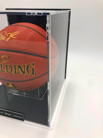 MAGIC JOHNSON Basketball Showcase (Los Angeles Lakers) Signierter Basketball ZI/O Excel – Bild 5