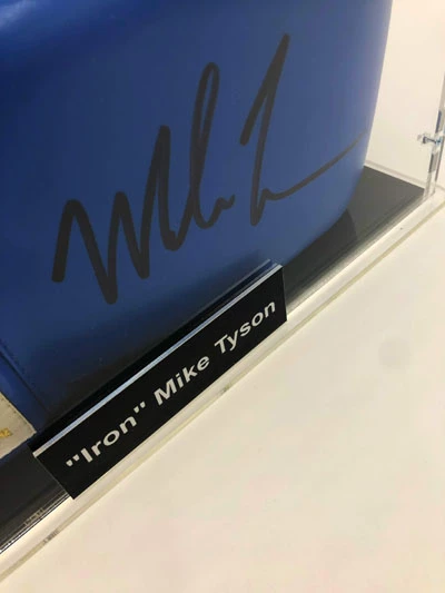 MIKE TYSON Boxing Showcase, Boxhandschuh (Cleto Reyes) Blue Glove – Bild 5