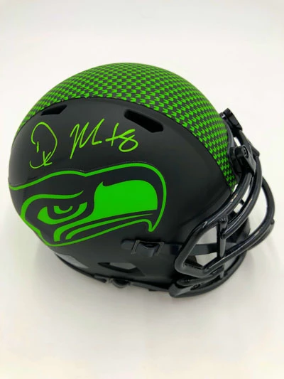 D.K. METCALF Showcase (Seattle Seahawks) Signierter NFL Mini Helm, Eclipse – Bild 4
