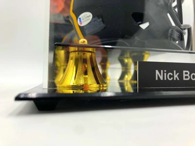 NICK BOSA Showcase (San Francisco 49ers) Signierter NFL Mini Helm, Eclipse – Bild 2
