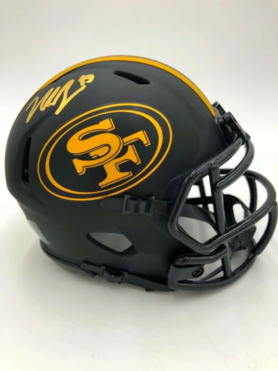 NICK BOSA Showcase (San Francisco 49ers) Signierter NFL Mini Helm, Eclipse – Bild 4
