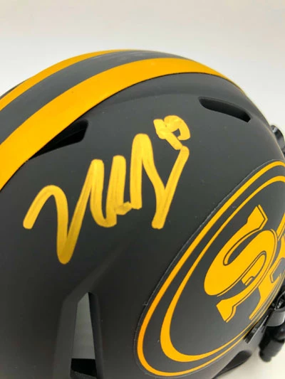 NICK BOSA Showcase (San Francisco 49ers) Signierter NFL Mini Helm, Eclipse – Bild 5