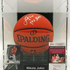 NIKOLA JOKIC Basketball Showcase (Denver Nuggets) Signierter Basketball, Signature Series