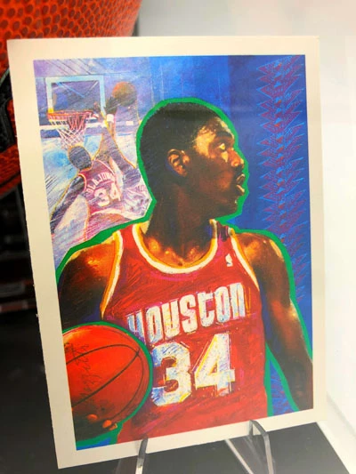 HAKEEM OLAJUWON & CLYDE DREXLER Basketball Showcase (Houston Rockets) Signierter Basketball, Wilson Authentic – Bild 7