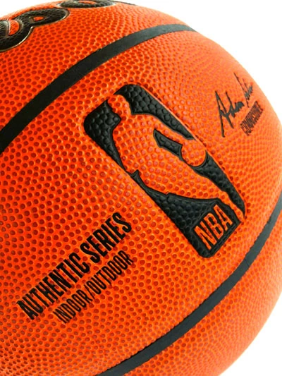 HAKEEM OLAJUWON & CLYDE DREXLER Basketball Showcase (Houston Rockets) Signierter Basketball, Wilson Authentic – Bild 12