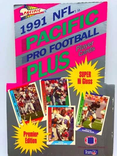 1991 NFL Pacific Pro Football Plus Player Cards, Wax Pack – Bild 2