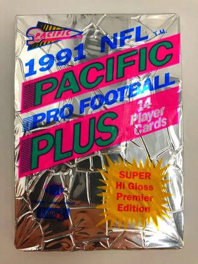 1991 NFL Pacific Pro Football Plus Player Cards, Wax Pack – Bild 3