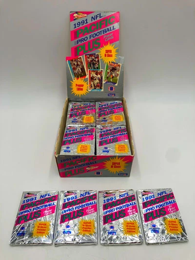 1991 NFL Pacific Pro Football Plus Player Cards, Wax Pack – Bild 4