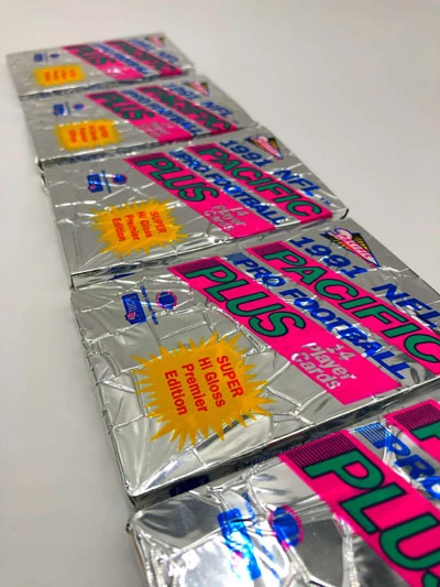 1991 NFL Pacific Pro Football Plus Player Cards, Wax Pack – Bild 7