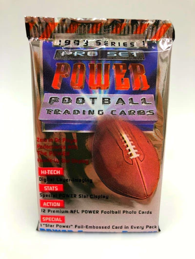 1993 Pro Set Power Football Trading Cards, Wax Pack – Bild 3