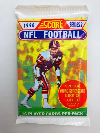1990 SCORE NFL Football Player Cards, Wax Pack – Bild 3