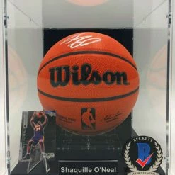 SHAQUILLE O’NEAL Basketball Showcase (Los Angeles Lakers) Signierter Basketball, Wilson Authentic
