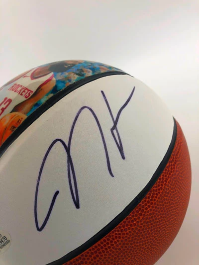 JAMES HARDEN (Houston Rockets) Signierter Basketball, NBA MVP Art – Bild 2