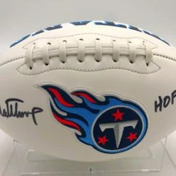 BRUCE MATTHEWS (Tennessee Titans) Signierter Football, Titans White Panel Football